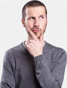 Thinking Man PNG Transparent Images Download