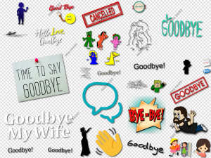 Goodbye PNG Transparent Images Download
