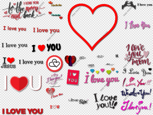 I Love You PNG Transparent Images Download
