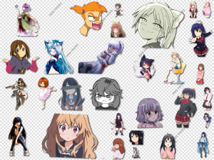 Anime Girl PNG Transparent Images Download