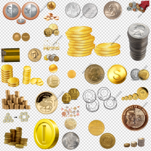 Coins PNG Transparent Images Download