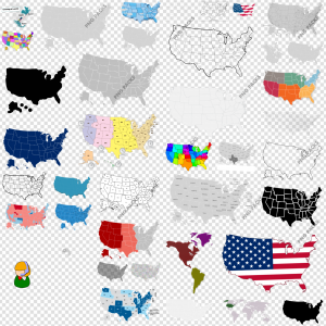 USA Map PNG Transparent Images Download