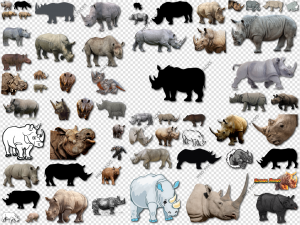 Rhino PNG Transparent Images Download