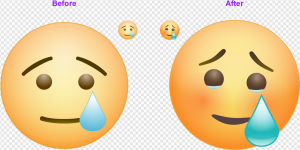 Cry Emoji PNG Transparent Images Download