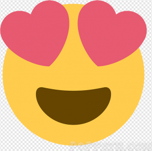 Emoji Heart Eyes PNG Transparent Images Download
