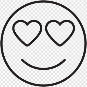 Emoji Heart Eyes PNG Transparent Images Download