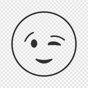 Emoji Wink PNG Transparent Images Download
