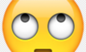 Eye Roll Emoji PNG Transparent Images Download