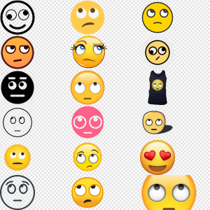 Eye Roll Emoji PNG Transparent Images Download