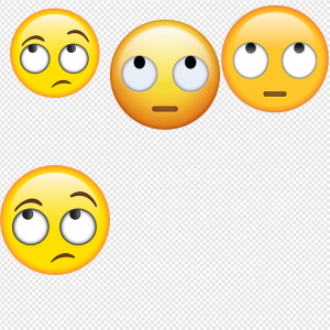 Roll Eyes Emoji PNG Transparent Images Download