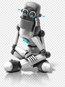 Grey Robot PNG Transparent Images Download
