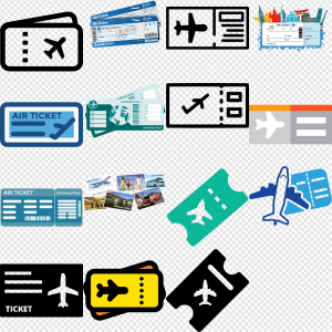 Air Ticket PNG Transparent Images Download