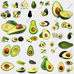 Avocado PNG Transparent Images Download