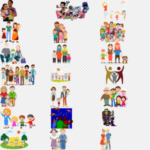 Animated Family PNG Transparent Images Download