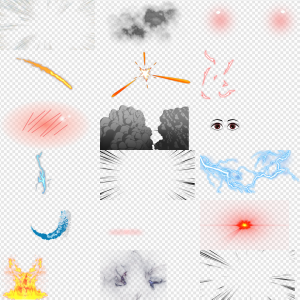 Anime Effect PNG Transparent Images Download