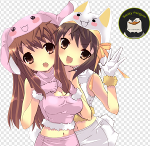 Anime Friends PNG Transparent Images Download