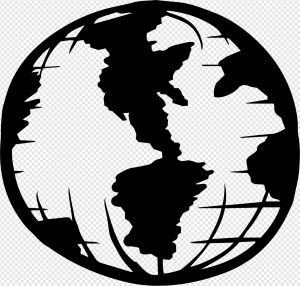 Black And White Globe PNG Transparent Images Download