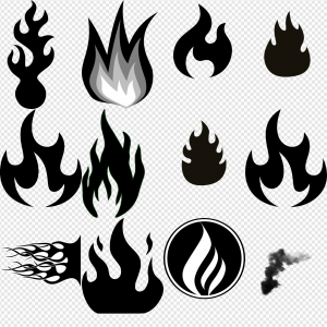 Black Fire PNG Transparent Images Download