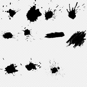 Black Paint PNG Transparent Images Download