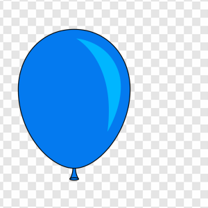 Blue Balloon PNG Transparent Images Download