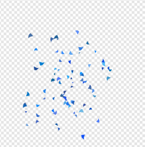 Blue Confetti PNG Transparent Images Download