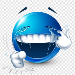 Blue Emojis PNG Transparent Images Download