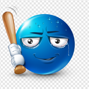 Blue Emojis PNG Transparent Images Download