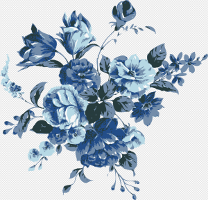 Blue Flower PNG Transparent Images Download