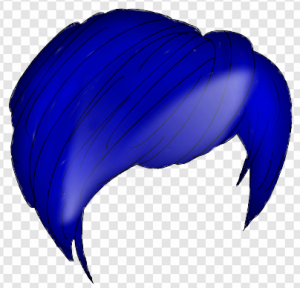 Blue Hair PNG Transparent Images Download