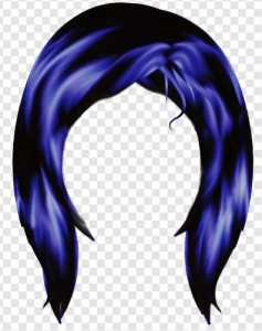 Blue Hair PNG Transparent Images Download
