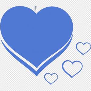Blue Heart PNG Transparent Images Download
