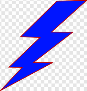 Blue Lightning Bolt PNG Transparent Images Download