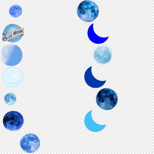 Blue Moon PNG Transparent Images Download