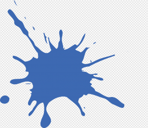 Blue Paint Splatter PNG Transparent Images Download