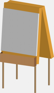 White Board Easel PNG Transparent Images Download