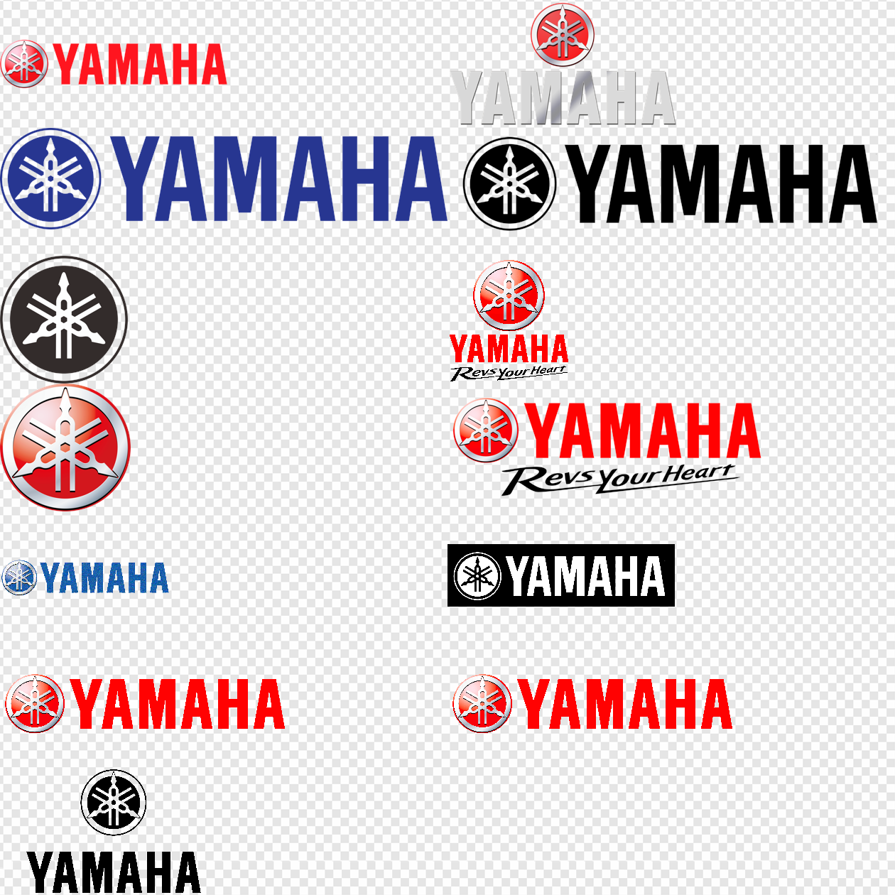 Yamaha Motorcycle Logo Splat Decal Sticker - DecalMonster.com