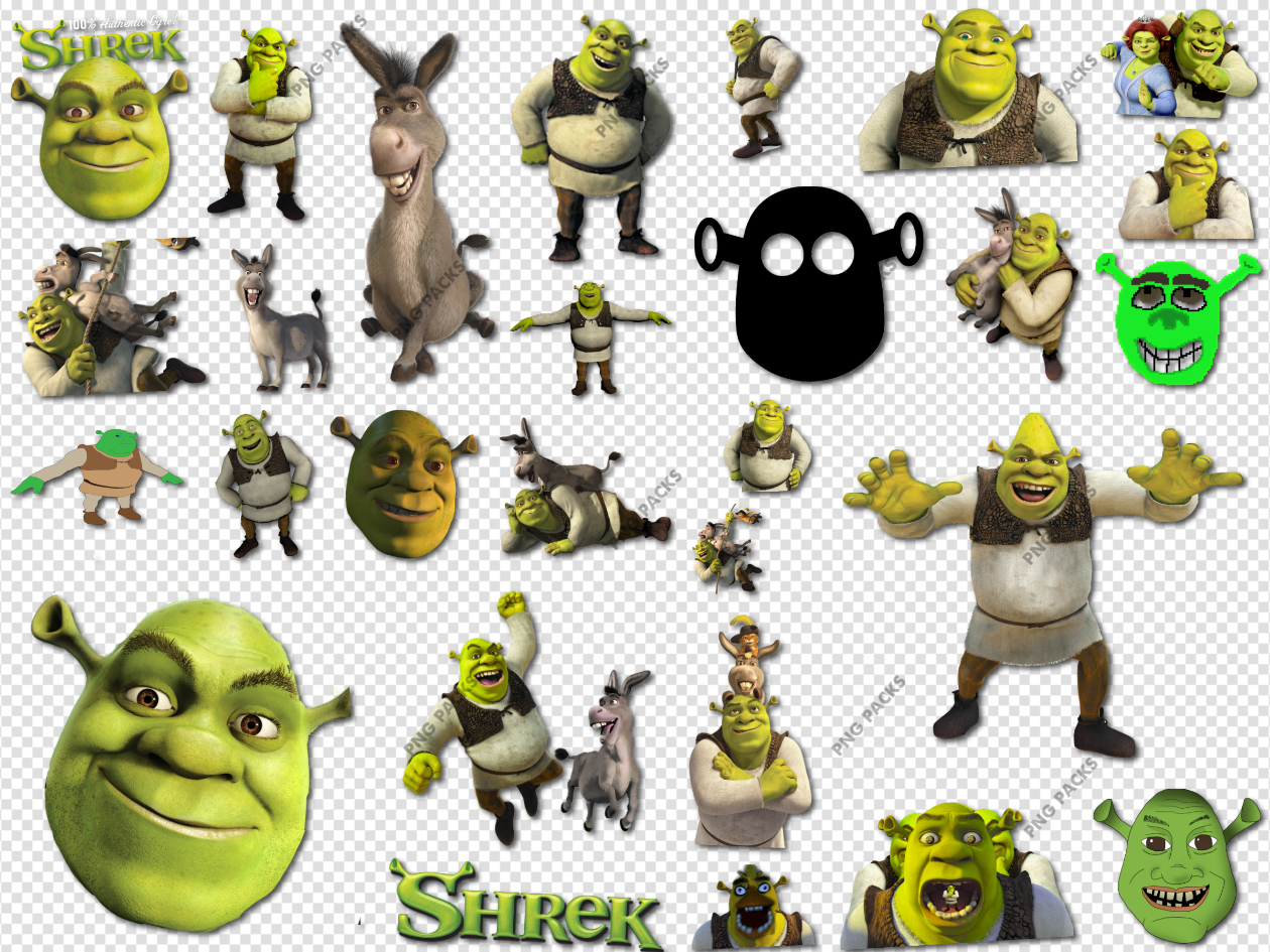 Shrek Shrek Png File Png Bundle Vector Cricut Silhouette -  in