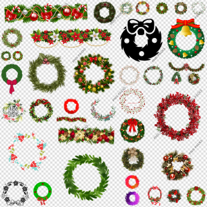 Christmas Wreath PNG Transparent Images Download