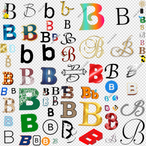 B Letter PNG Transparent Images Download