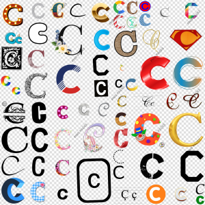 C Letter PNG Transparent Images Download