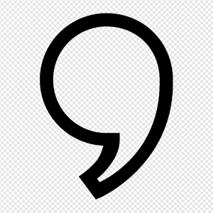 Comma PNG Transparent Images Download