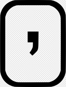 Comma PNG Transparent Images Download