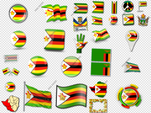 Zimbabwe Flag PNG Transparent Images Download
