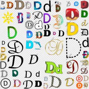 D Letter PNG Transparent Images Download