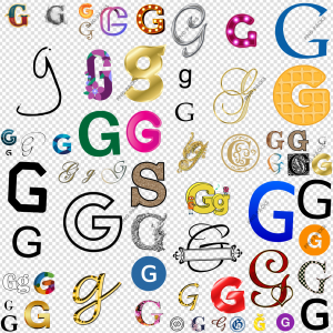 G Letter PNG Transparent Images Download