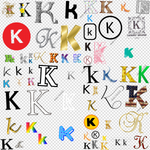 K Letter PNG Transparent Images Download