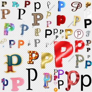 P Letter PNG Transparent Images Download