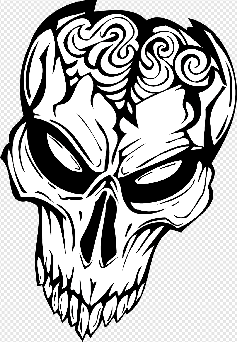 Skull Tattoo - Skull Transparent PNG - 800x1011 - Free Download on NicePNG